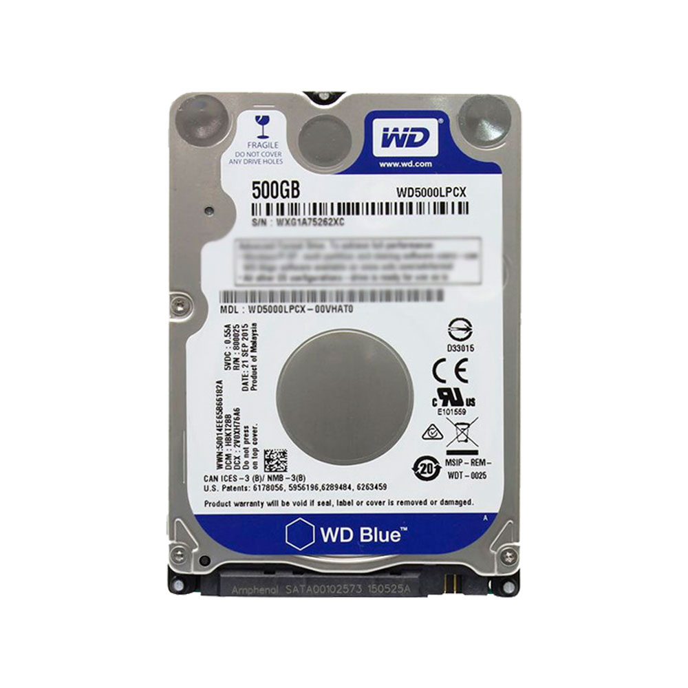 DISCO DURO INT 500GB WESTER BLUE P/NOTEBOOK -