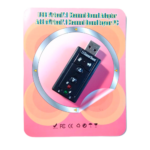 ADAPTADOR USB SONIDO C/REGULADOR DE VOLUMEN