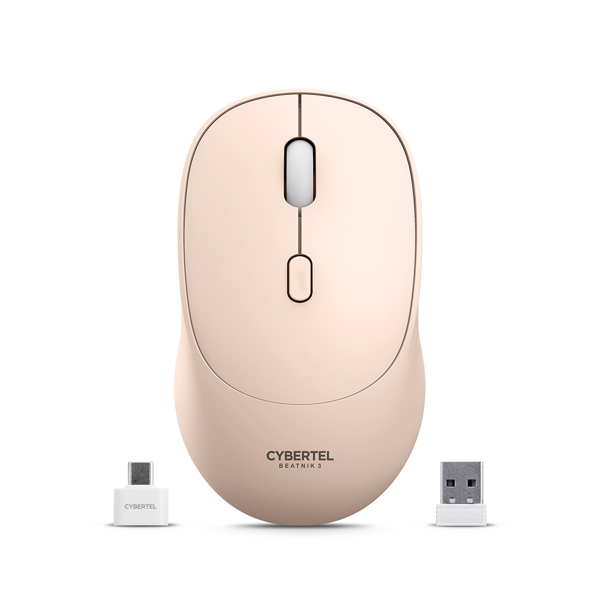 25626-impulso-informatico MOUSE CYBERTEL BEATNIK 3 CYB M704 BT WIFI RECARG NUDE - Imagen 1