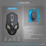 MOUSE ENKORE PATRIOT EKM301 GAMER USB - Imagen 2