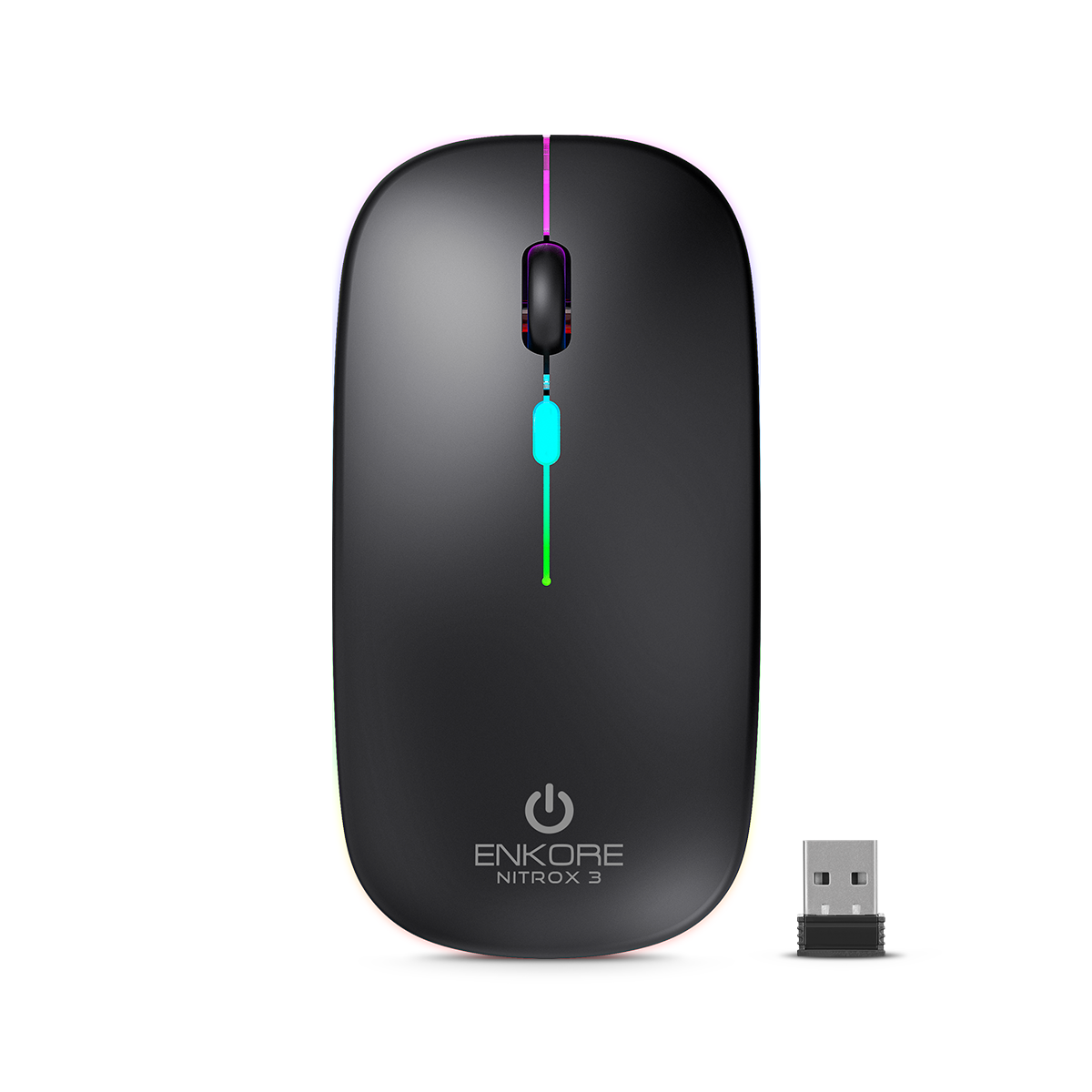 26988-impulso-informatico MOUSE ENKORE NITROX 3 ENK M205 BT WIFI RECARG NEGRO - Imagen 1