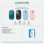 MOUSE ENKORE NITROX 3 ENK M205 BT WIFI RECARG ROSADO - Imagen 2