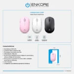 MOUSE ENKORE URBAN PINK EKM203P WIFI - Imagen 2
