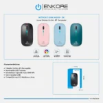 MOUSE ENKORE NITROX 3 ENK M205 BT WIFI RECARG NEGRO - Imagen 2
