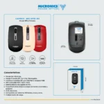 MOUSE MICRONICS CAPRICE MIC M713-3M BT WIFI RECARG ROJO - Imagen 2