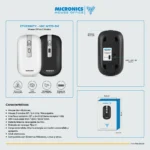 MOUSE MICRONICS ETHERNITY MIC M729-3M BT WIFI RECARG NEGRO - Imagen 2