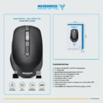 MOUSE MICRONICS RHAPSODY WHITE MIC M704W-3M BT WIFI RECAR - Imagen 2