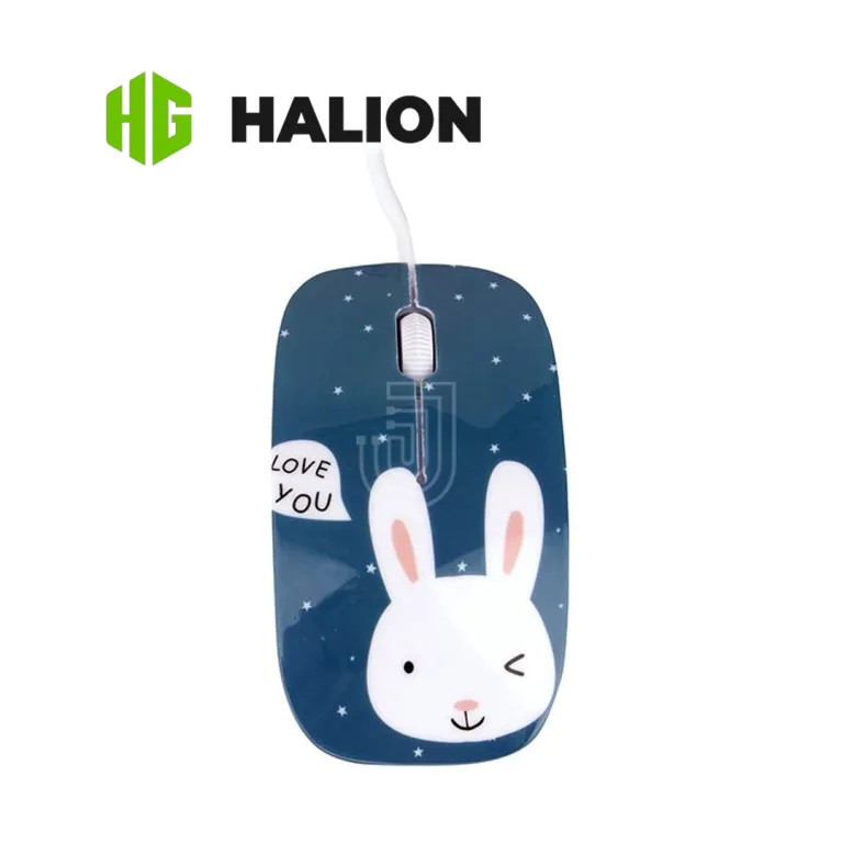 MOUSE-HALION-HA-M853-DISENO-CONEJITO- MOUSE HALION HA-M853 USB CONEJITO - Imagen 1