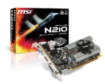 TARJETA DE VIDEO MSI NVIDIA GEFORCE 210 DDR3 64BITS